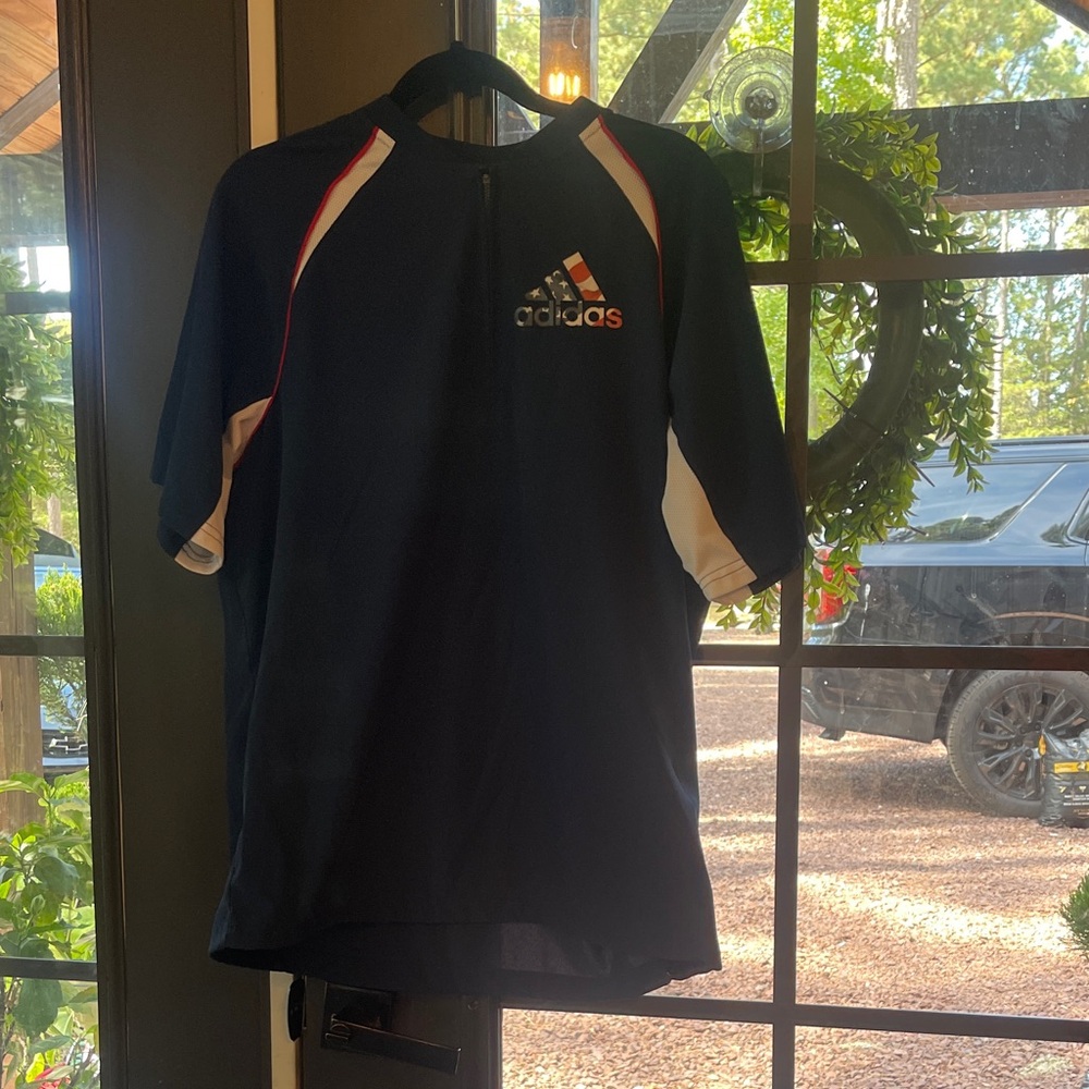Adidas Men’s  Dark Blue golf type shirt